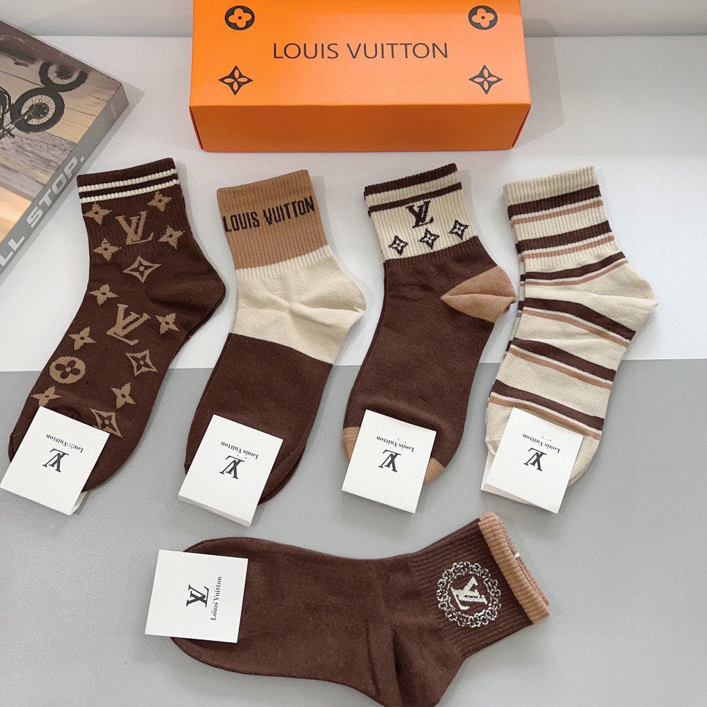 LOUIS VUITTON LOW-CUT SOCKS 419083 (1 BOX)