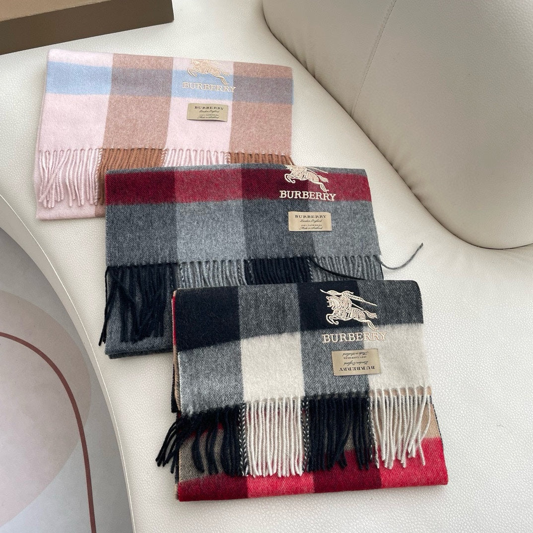 BURBERRY BBR SCARF 180 CM IN CASHMERE 490949