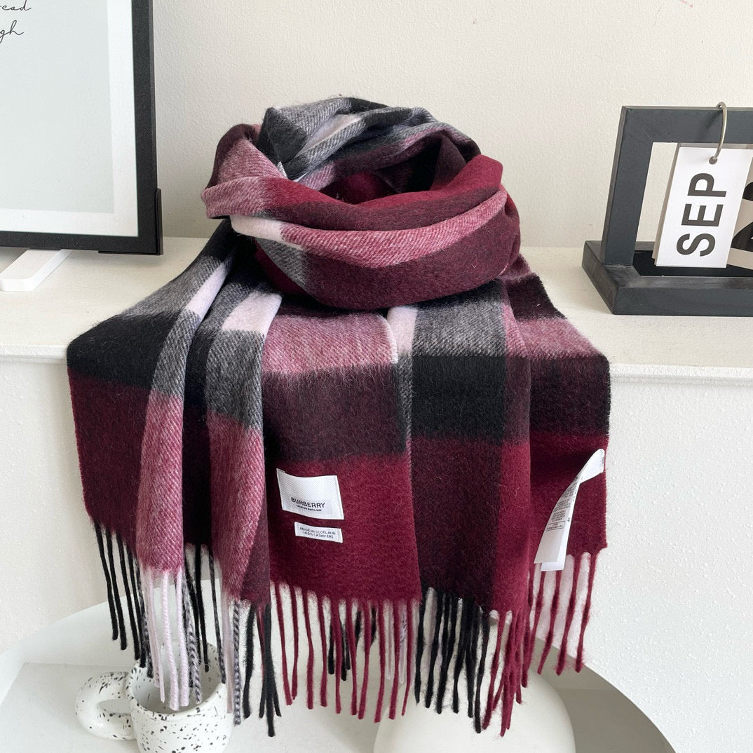 BURBERRY BBR SCARF 210 CM IN CASHMERE 06