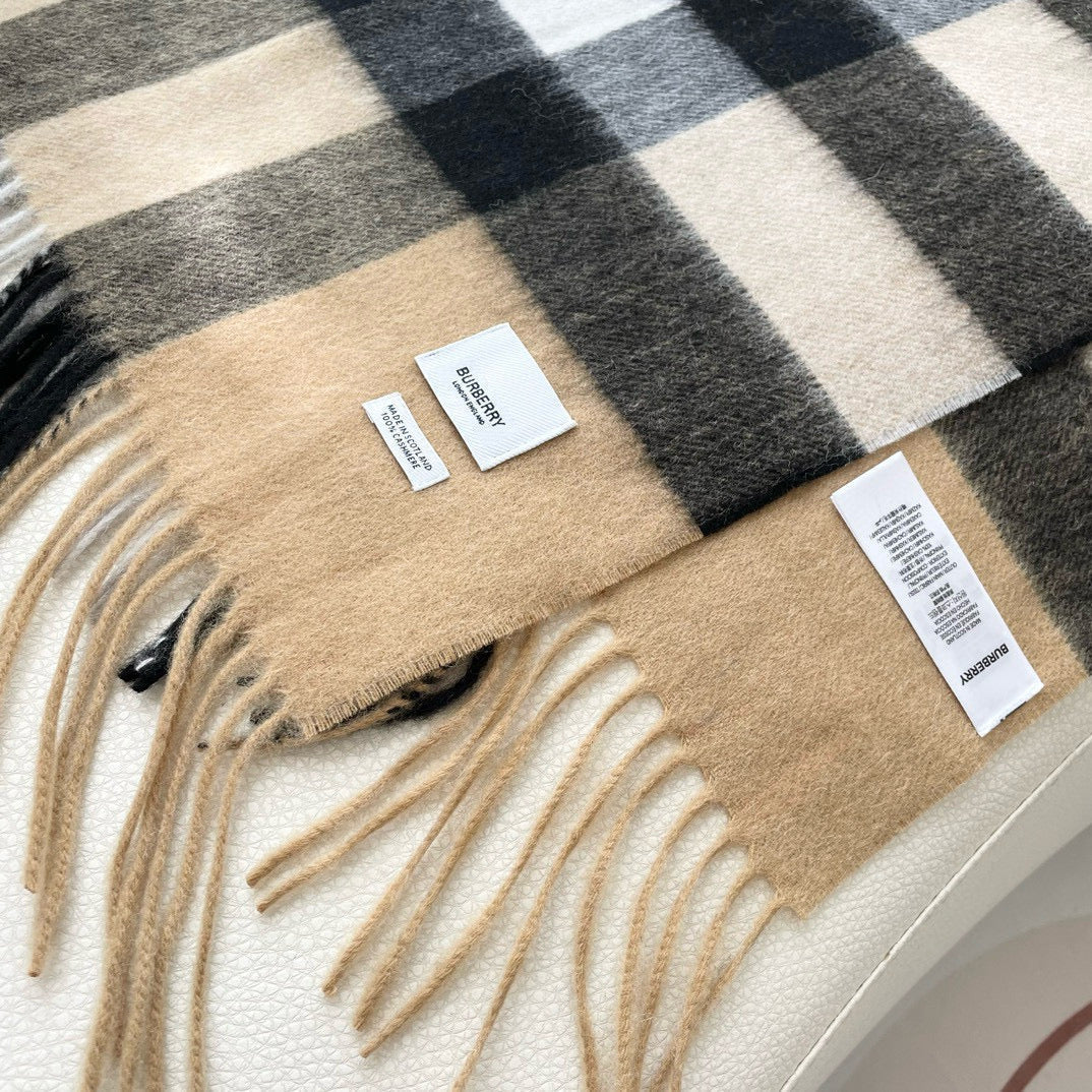 BURBERRY BBR SCARF 210 CM IN CASHMERE 05
