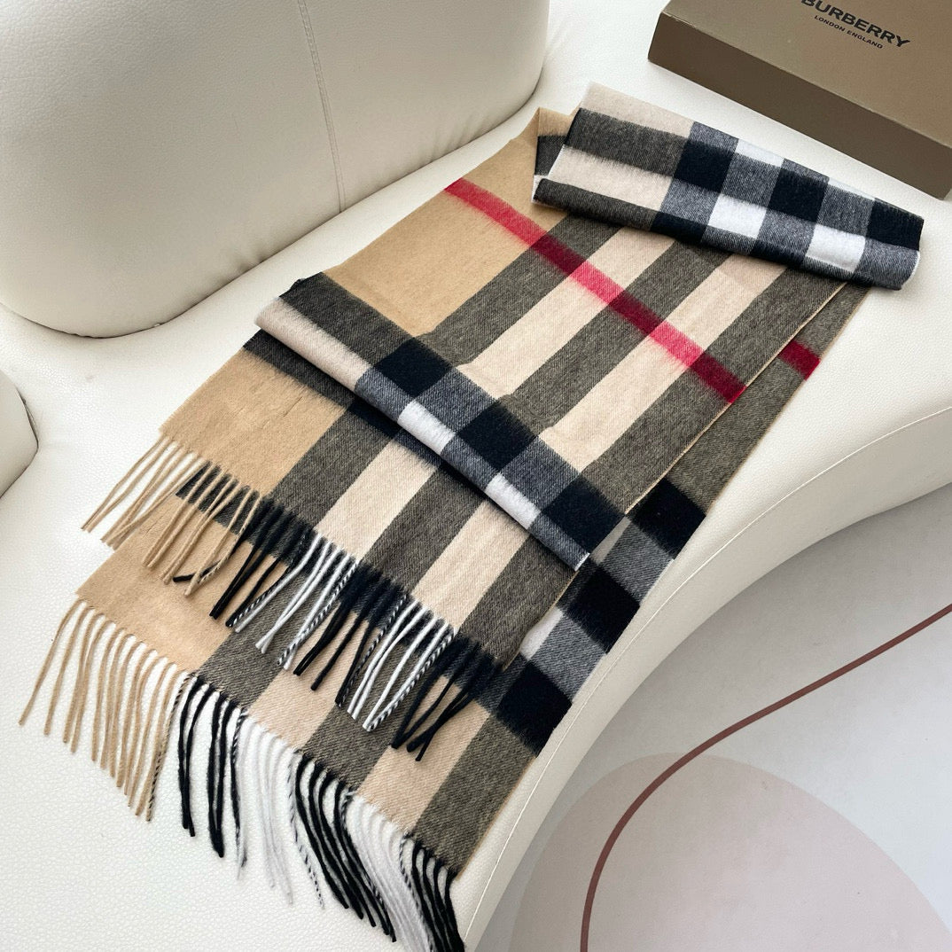 BURBERRY BBR SCARF 210 CM IN CASHMERE 05