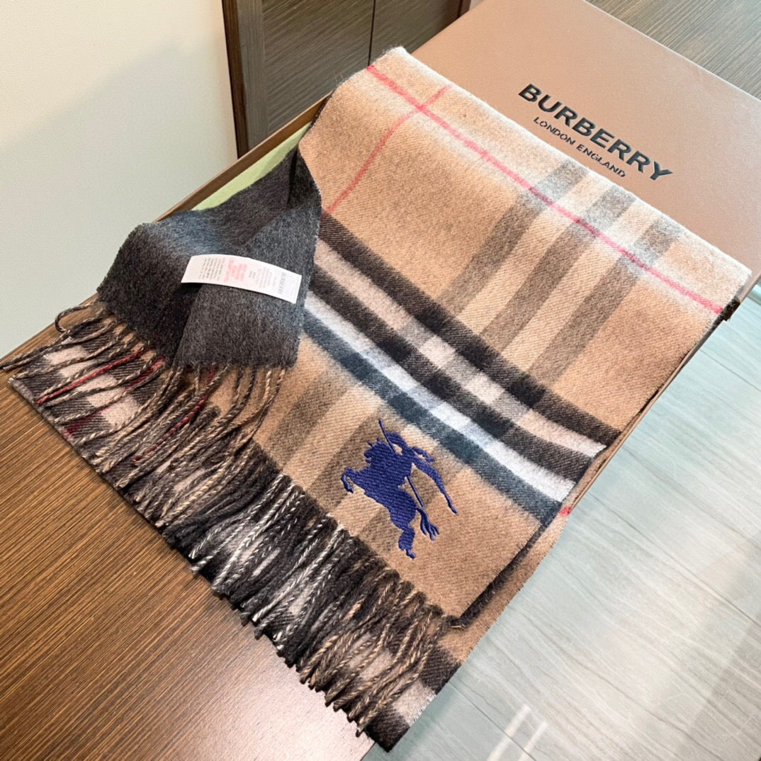 BURBERRY BBR SCARF 180 CM IN CASHMERE 509661