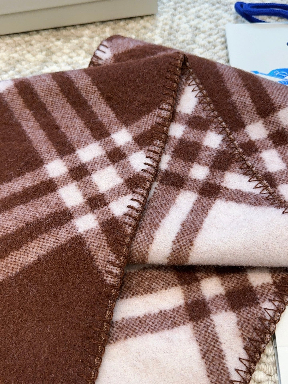 BURBERRY BBR SCARF 182 CM IN CASHMERE 489864