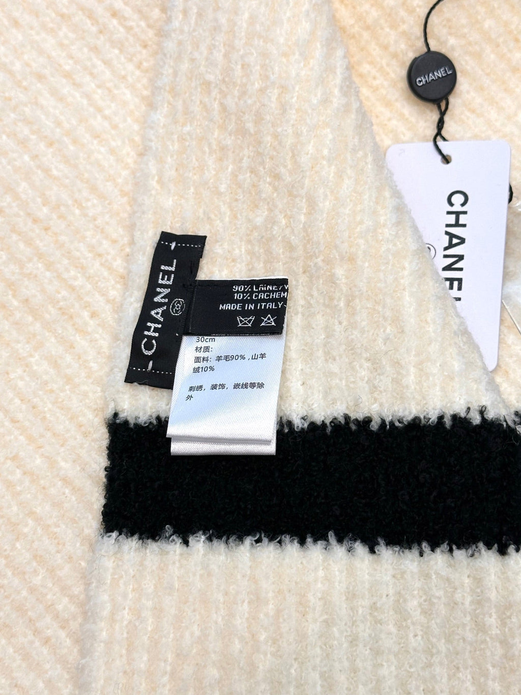 CHANEL 25S SCARF 175 CM IN  WOOL CASHMERE 943160