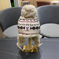 LOUIS VUITTON PLUSH EARMUFFS HAT IN COLORFUL WOOL AND RABBIT FUR 408170