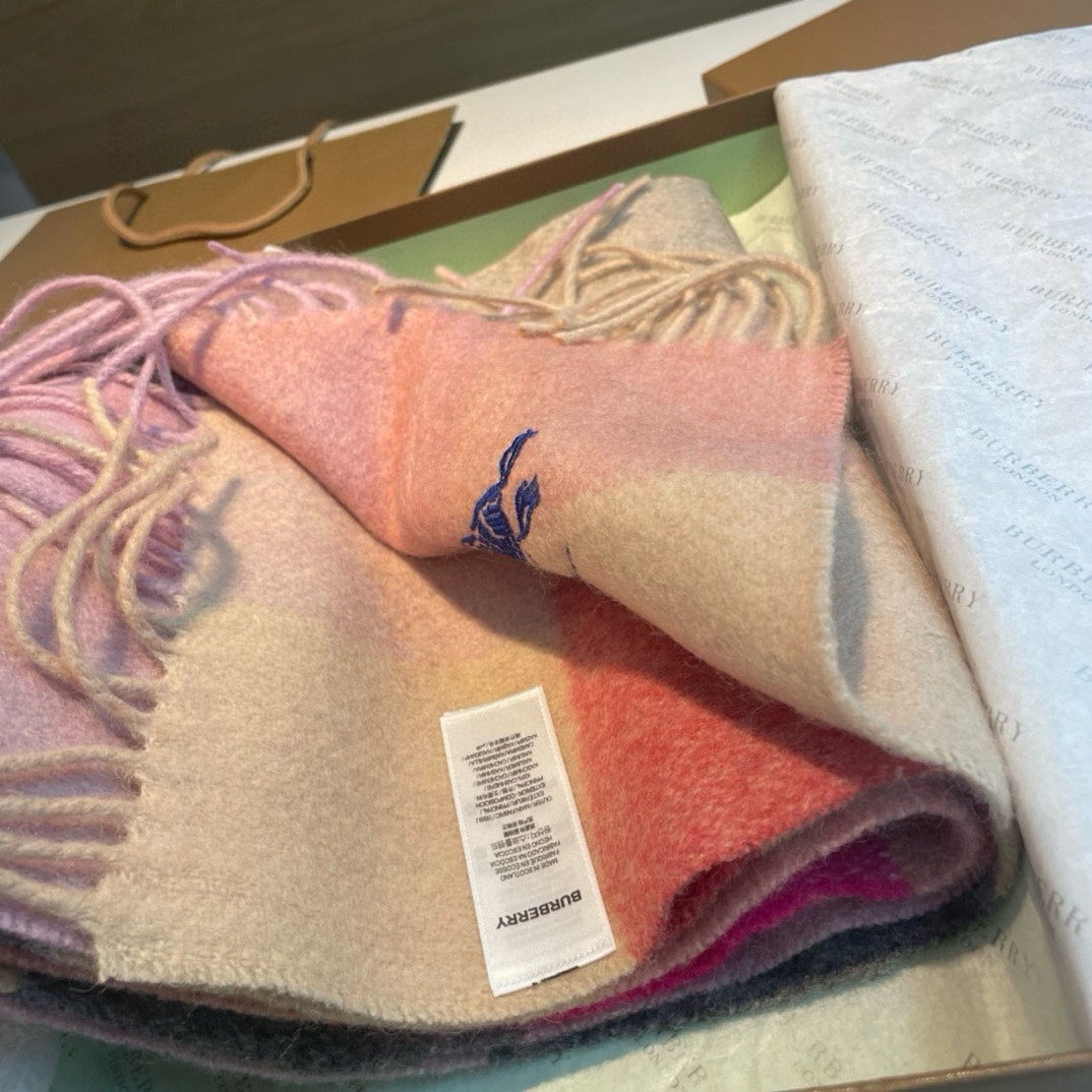 BURBERRY BBR SCARF 200 CM IN CASHMERE 486825