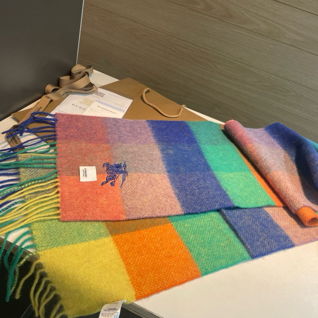 BURBERRY BBR SCARF 200 CM IN CASHMERE 486826