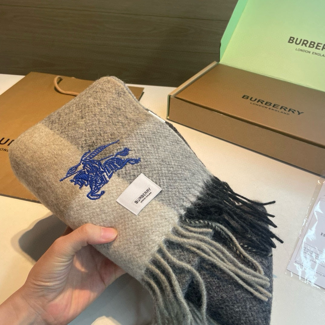BURBERRY BBR SCARF 200 CM IN CASHMERE 486827