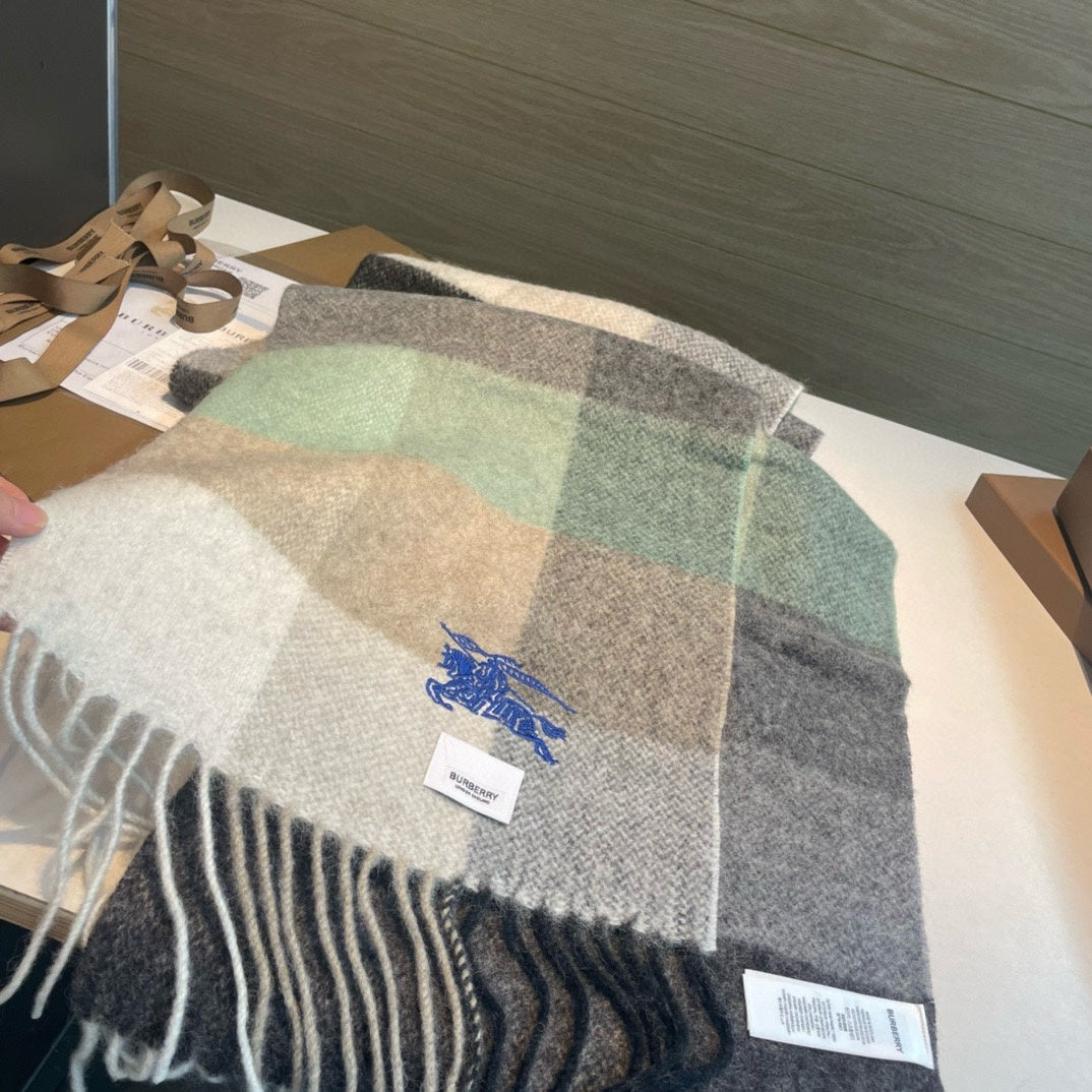 BURBERRY BBR SCARF 200 CM IN CASHMERE 486827