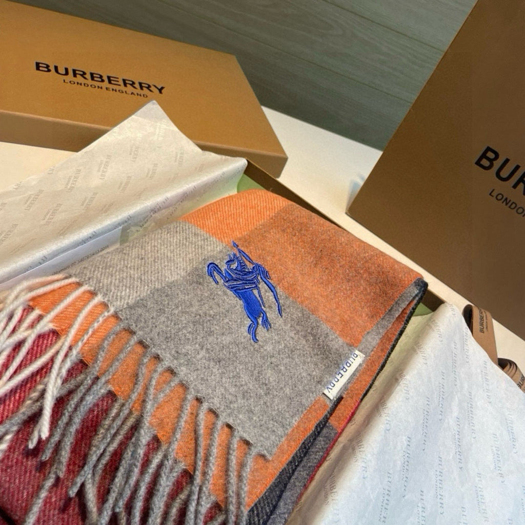 BURBERRY BBR SCARF 180 CM IN CASHMERE 504425