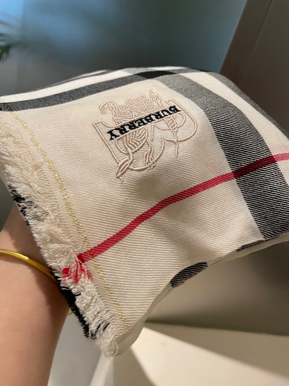 BURBERRY BBR SCARF 200 CM IN CASHMERE 574543