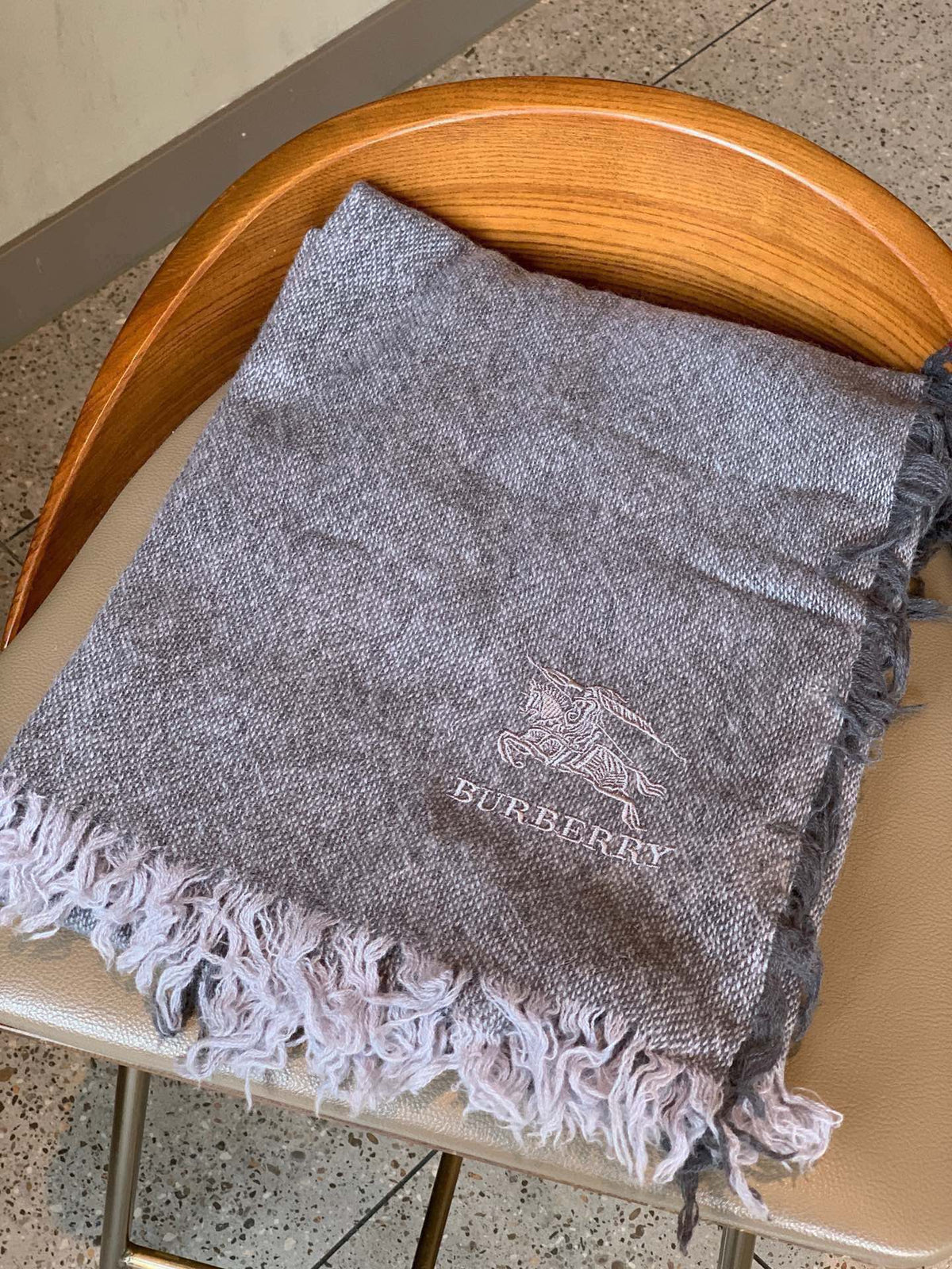 BURBERRY BBR SCARF 220 CM IN CASHMERE 488265