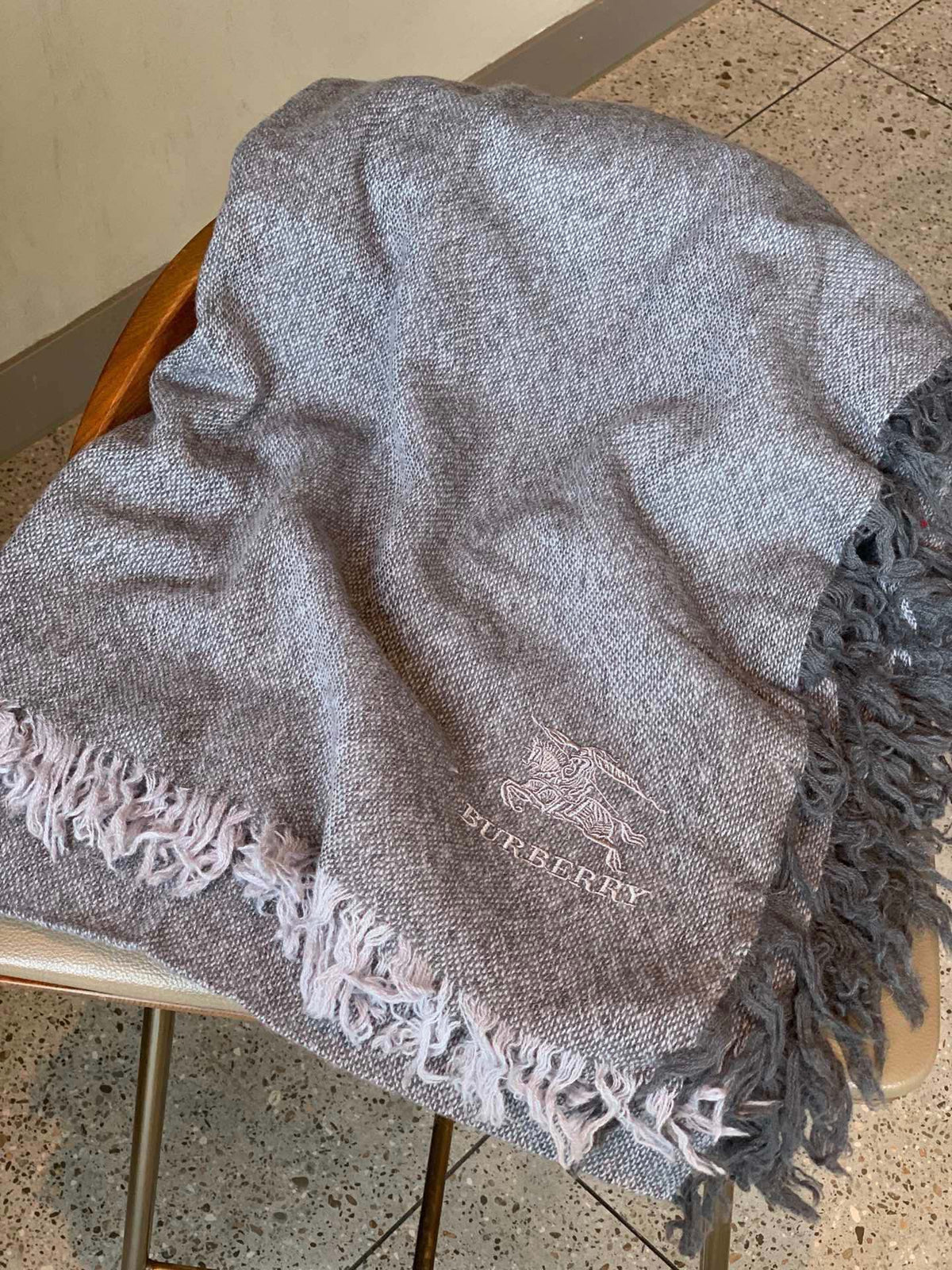 BURBERRY BBR SCARF 220 CM IN CASHMERE 488265