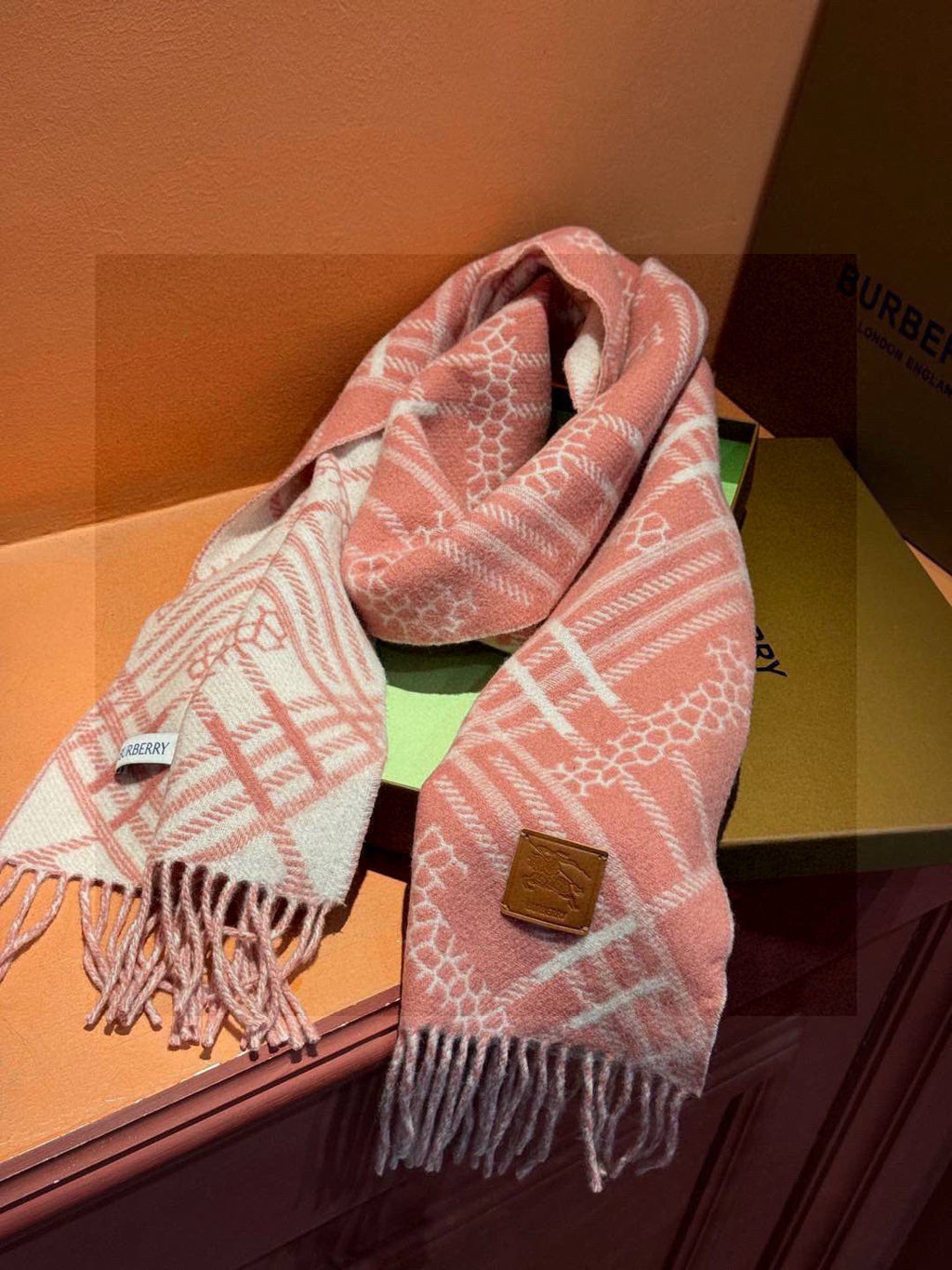 BURBERRY BBR SCARF 168 CM IN CASHMERE 730562
