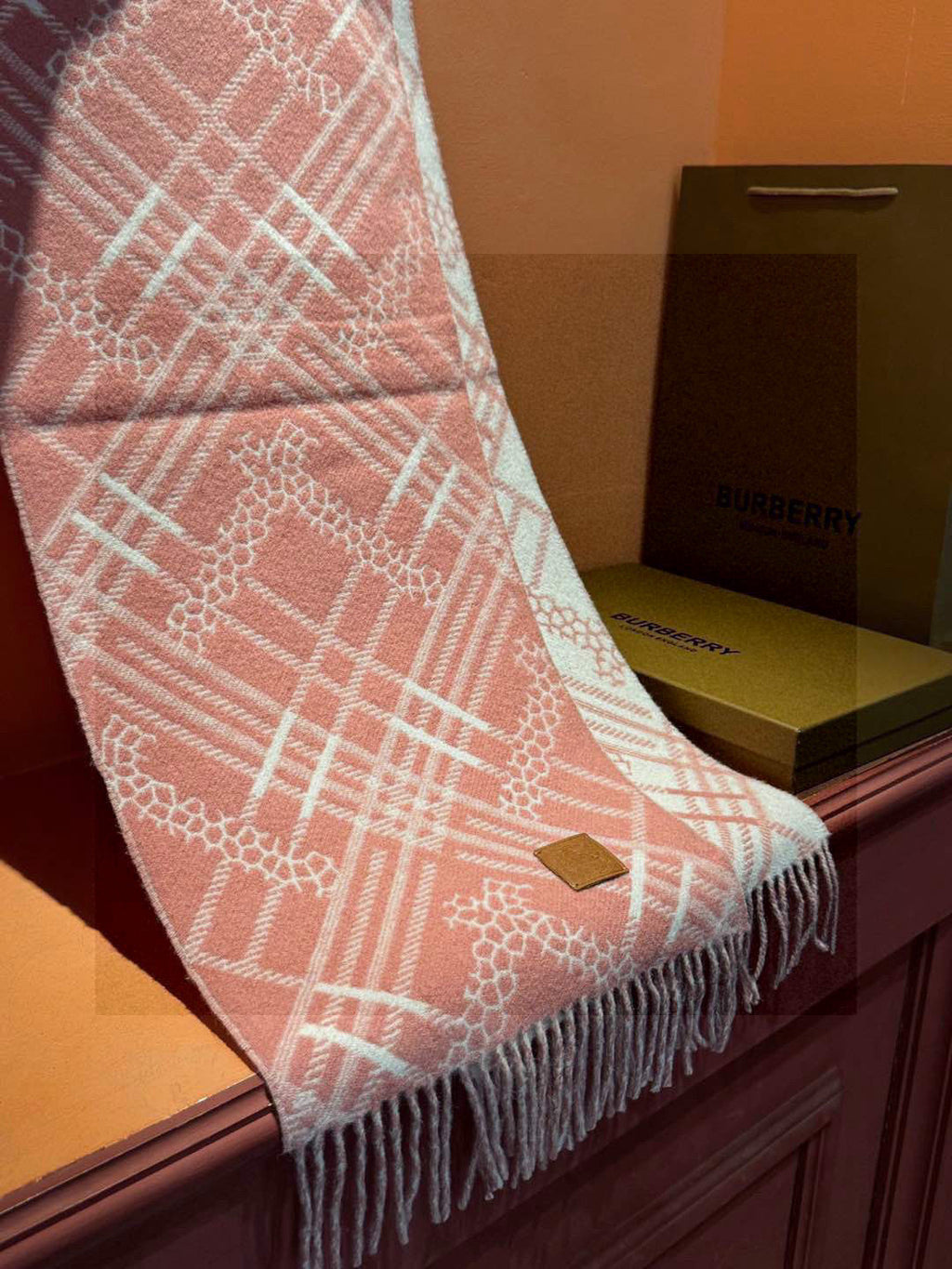 BURBERRY BBR SCARF 168 CM IN CASHMERE 730562