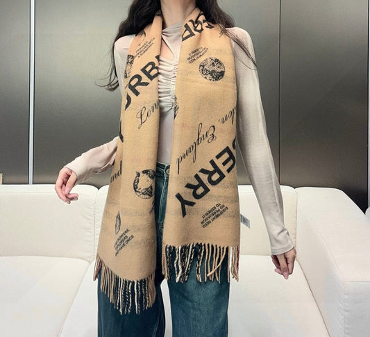 BURBERRY BBR SCARF 168 CM IN CASHMERE 646476