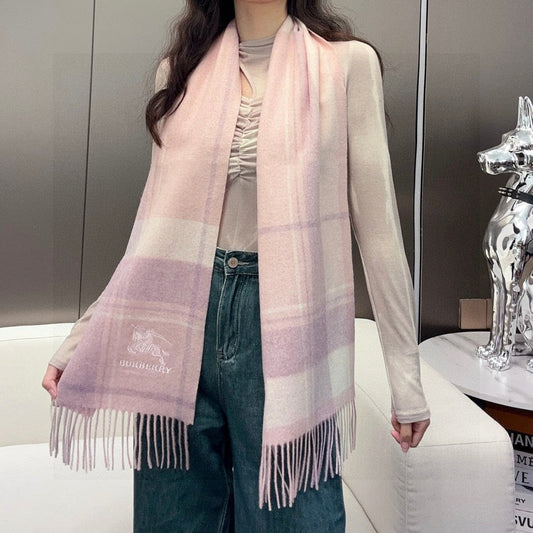 BURBERRY BBR SCARF 180 CM IN CASHMERE 737189