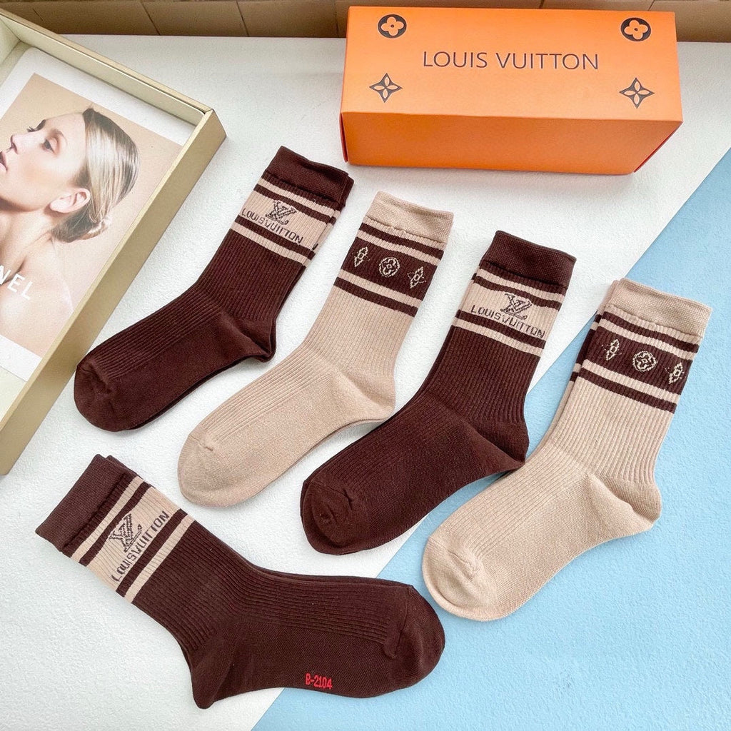 LOUIS VUITTON CREW SOCKS 124060 (1 BOX)