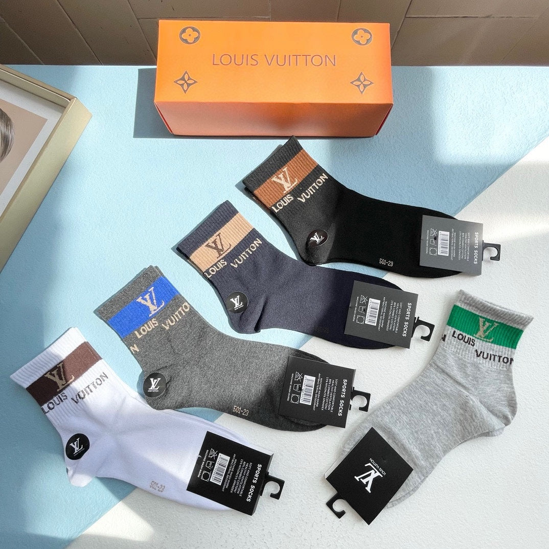 LOUIS VUITTON LOW-CUT SOCKS 414497 (1 BOX)