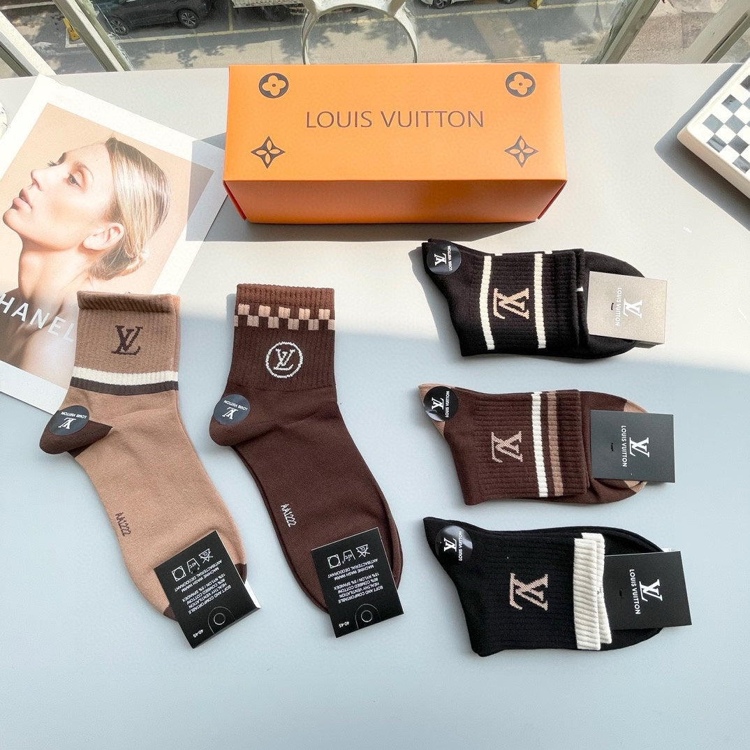 LOUIS VUITTON LOW-CUT SOCKS 417411 (1 BOX)