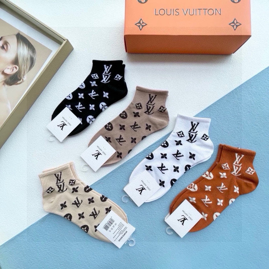 LOUIS VUITTON ANKLE SOCKS 423679 (1 BOX)