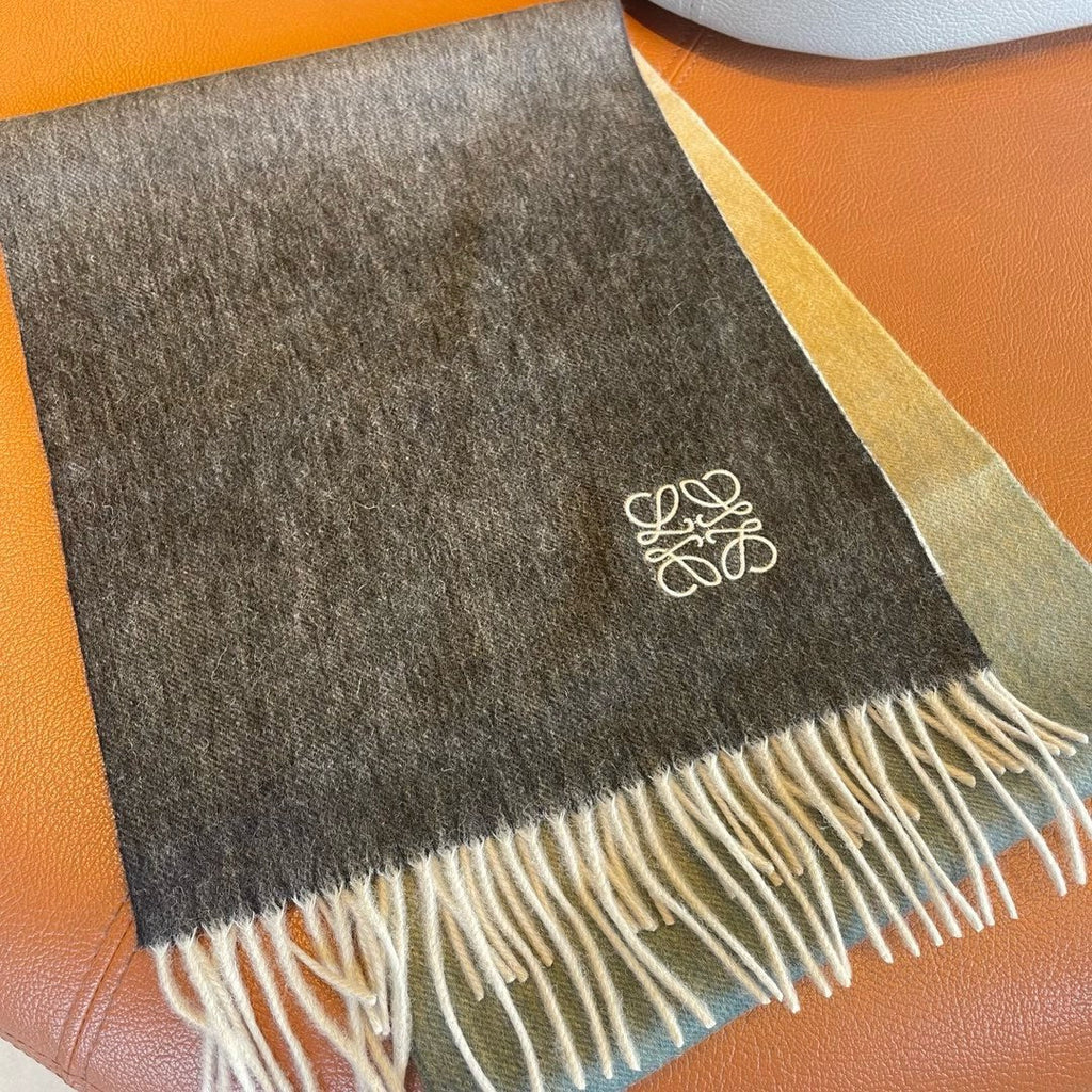LOEWE SCARF 180 CM IN COLORFUL CASHMERE AND WOOL 411659
