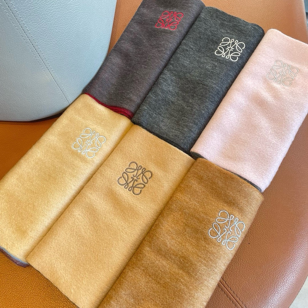 LOEWE SCARF 180 CM IN COLORFUL CASHMERE AND WOOL 411659