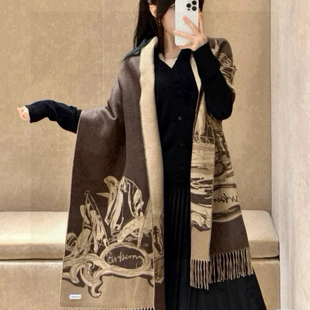 BURBERRY BBR SCARF 210 CM IN CASHMERE 537299