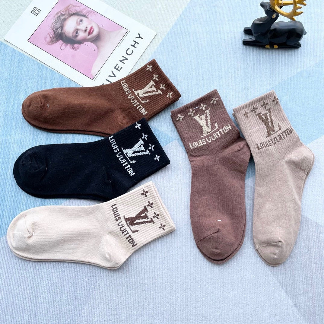 LOUIS VUITTON LOW-CUT SOCKS 212321 (1 BOX)