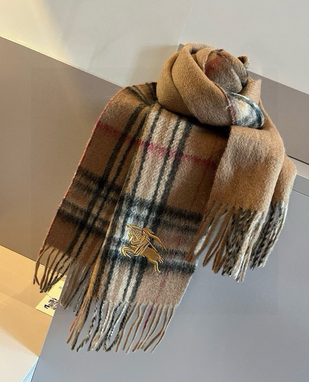 BURBERRY BBR SCARF 180 CM IN CASHMERE 483535