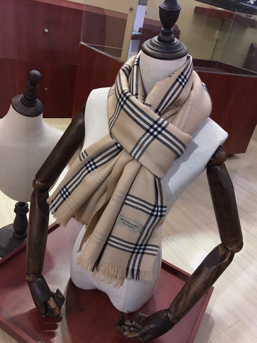 BURBERRY BBR SCARF 190 CM IN CASHMERE 508440