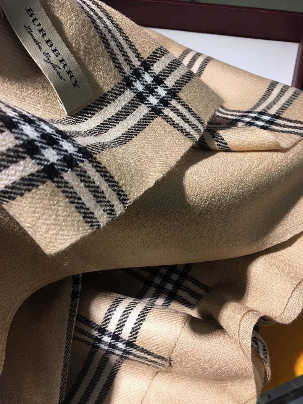 BURBERRY BBR SCARF 190 CM IN CASHMERE 508440