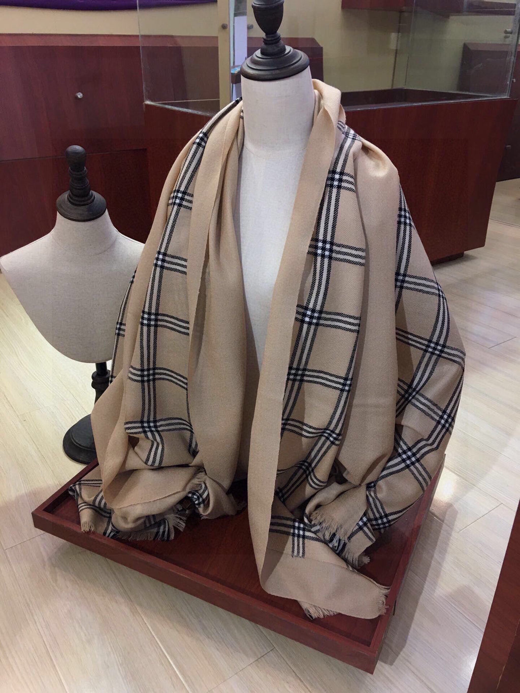 BURBERRY BBR SCARF 190 CM IN CASHMERE 508440