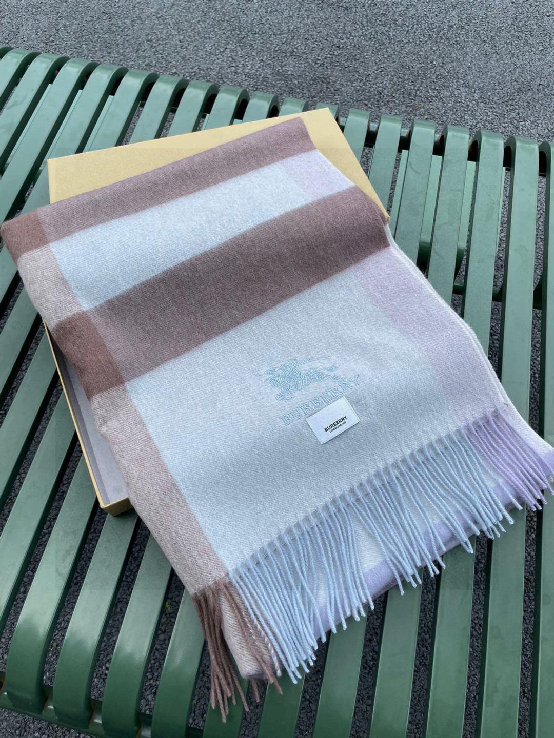 BURBERRY BBR SCARF 200 CM IN CASHMERE 538291