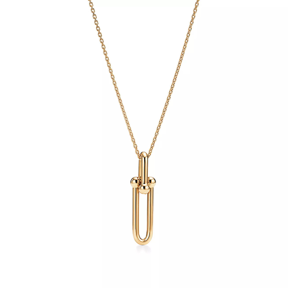 TIFFANY HARDWEAR GOLD DROP PEDANT NECKLACE