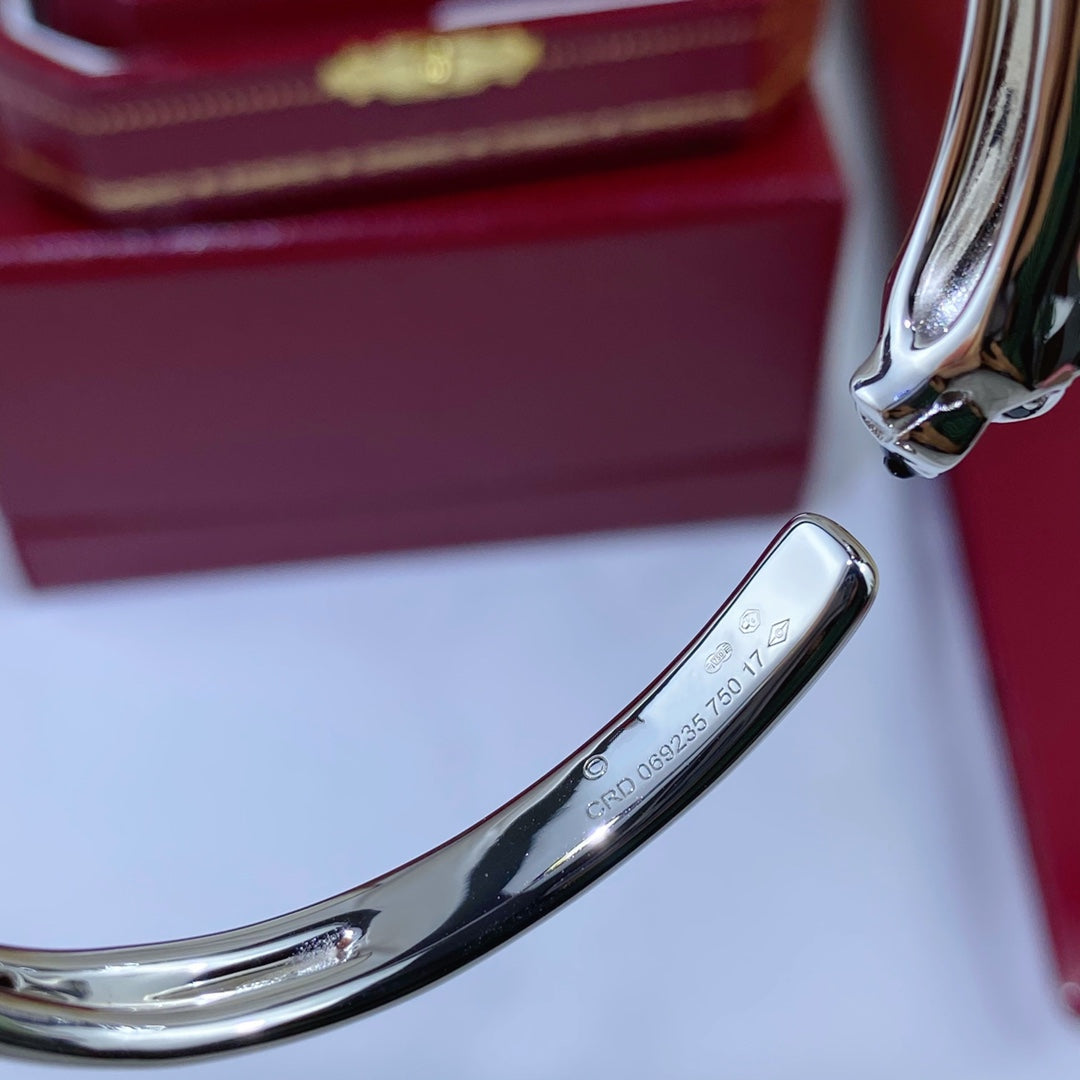 CARTIER PANTHERE SILVER OPEN BRACELET